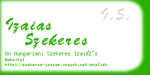 izaias szekeres business card